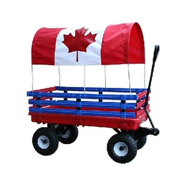 Millside Industries Millside Industries 04204 20 in. x 38 in. Plastic Deck Wagon with 4 in. x 10 in. Tires - Red 4204 - main